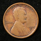 1909-S VDB Lincoln Wheat Cent Very Good Condition Key Date (#TPR00001)
