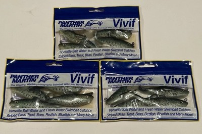 3 Packs Panther Martin Vivif Swimbaits.. 4 Baits per Pack..1oz. New