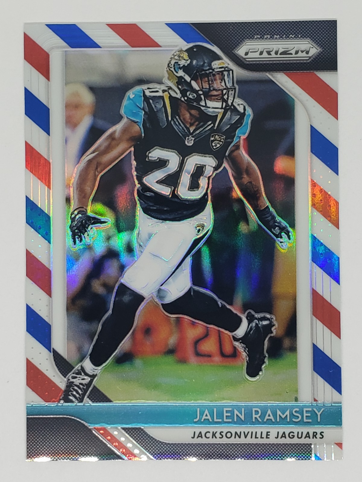 Jalen Ramsey 2018 Panini Prizm #110 Red White & Blue Prizm Jacksonville Jaguars