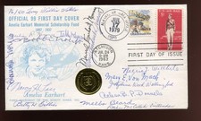 Muriel Earhart Morrissey & Woman Pilots Signed Amelia Earhart Cover MV339