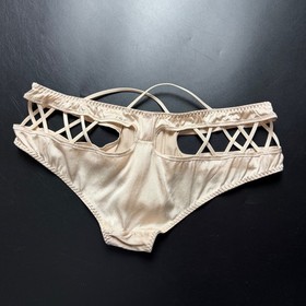 Agent Provocateur &ldquo;Zsi Zsi Elegant Silk Brief&rdquo; Nude Pink/Beige Size 3