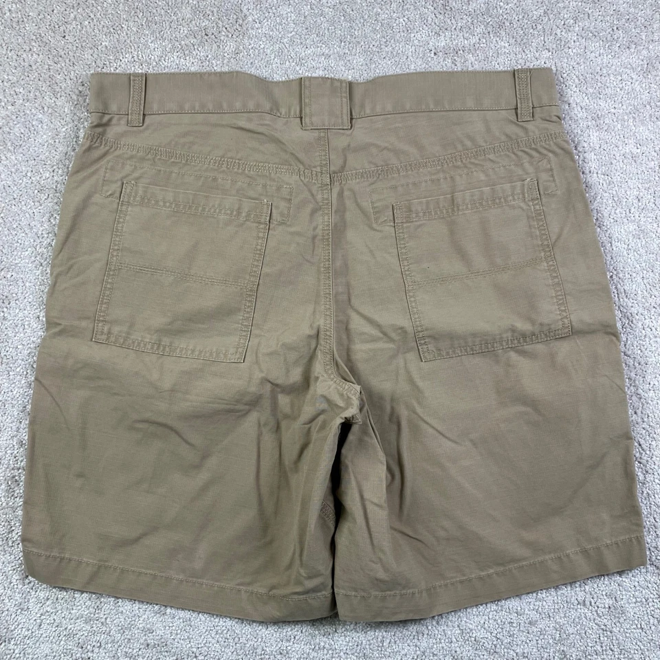 NEW LL Bean Allagash Shorts Men's 38W Standard Fit 5-Pocket Cotton Khaki READ* - Image 2 of 4