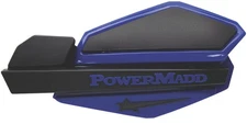 Powermadd Star Series Handguard Kit For MotoSki Snowmobile (Blue/Black) 34204