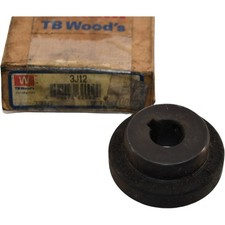 NEW TB Woods 3J12 Sure-Flex Plus Type J Coupling Flange 1/2 Inch Bore 