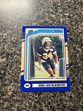 2024 Donruss Press Proof BLUE Rated ROOKIE Kool-Aid McKinstry #315 Saints Card