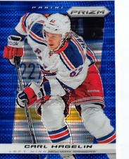 2013-14 Panini Prizm Prizms Blue Pulsar #65 Carl Hagelin