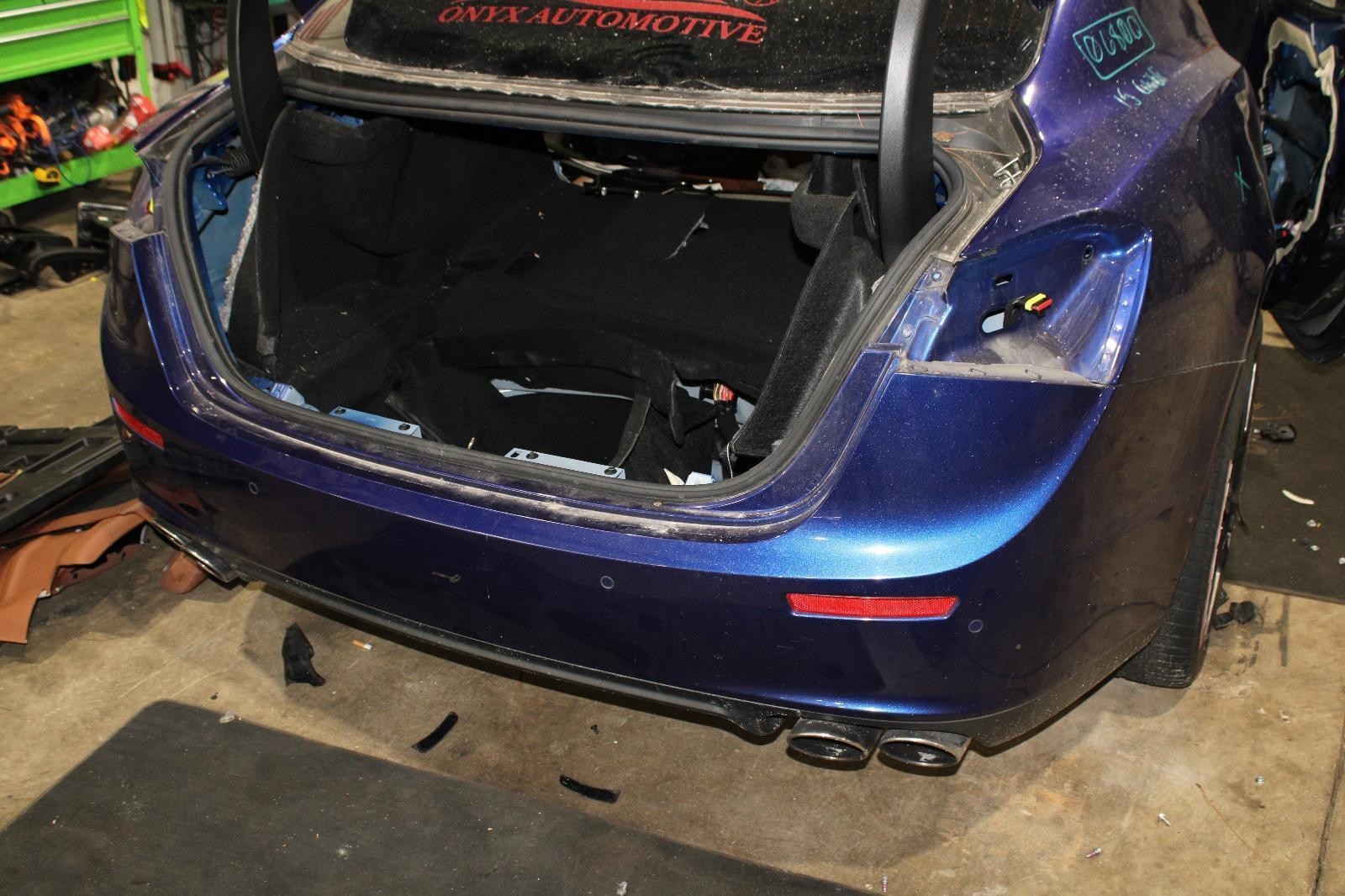 Maserati Ghibli 2014-2017 Rear Bumper panel Blue