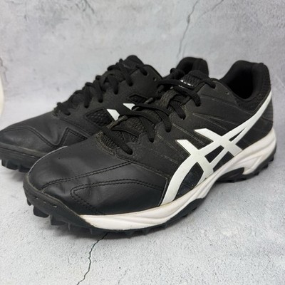 Asics Gel Turf Shoes Womens Sz 9.5 M Lethal Field Hockey Turf Black Sneakers