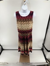 Eliza J Dress Womens Sleeveless Printed Size 10