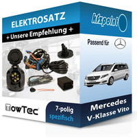 für Mercedes V-Klasse Vito 10- Towtec E-Satz 7Polig Fahrzeugspezifisch NEU