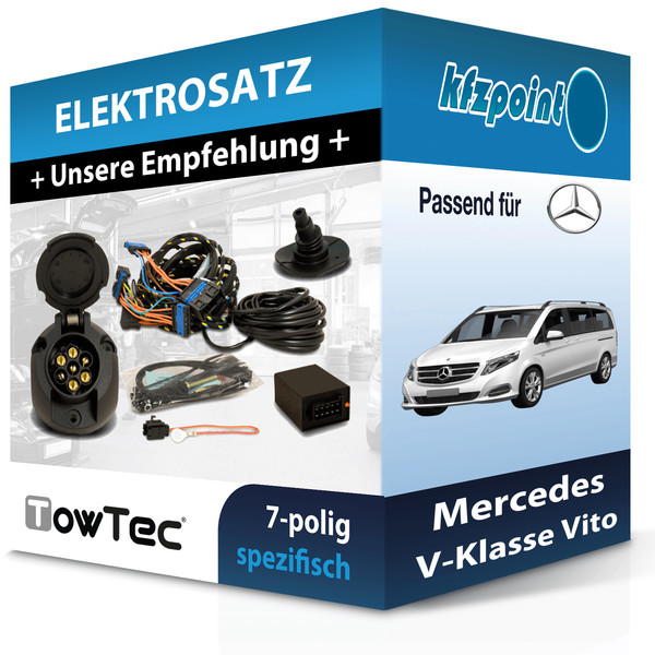 für Mercedes V-Klasse Vito 10- Towtec E-Satz 7Polig Fahrzeugspezifisch NEU-image