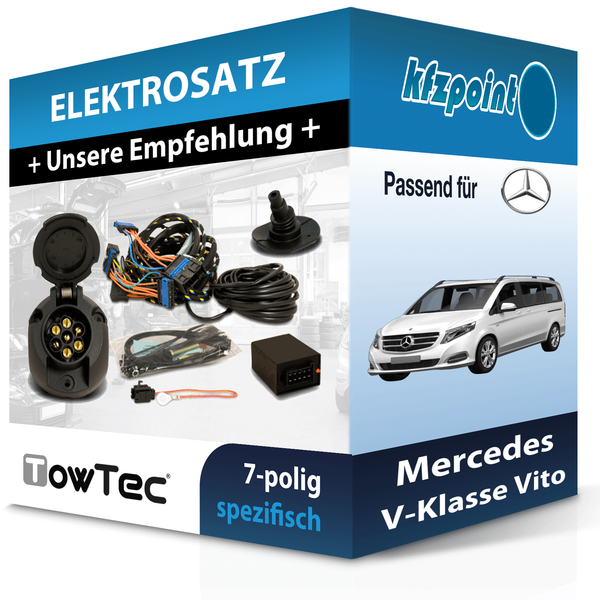 Towtec E-Satz 7Polig Fahrzeugspezifisch Passend für V-Klasse Vito Elektrosatz-image