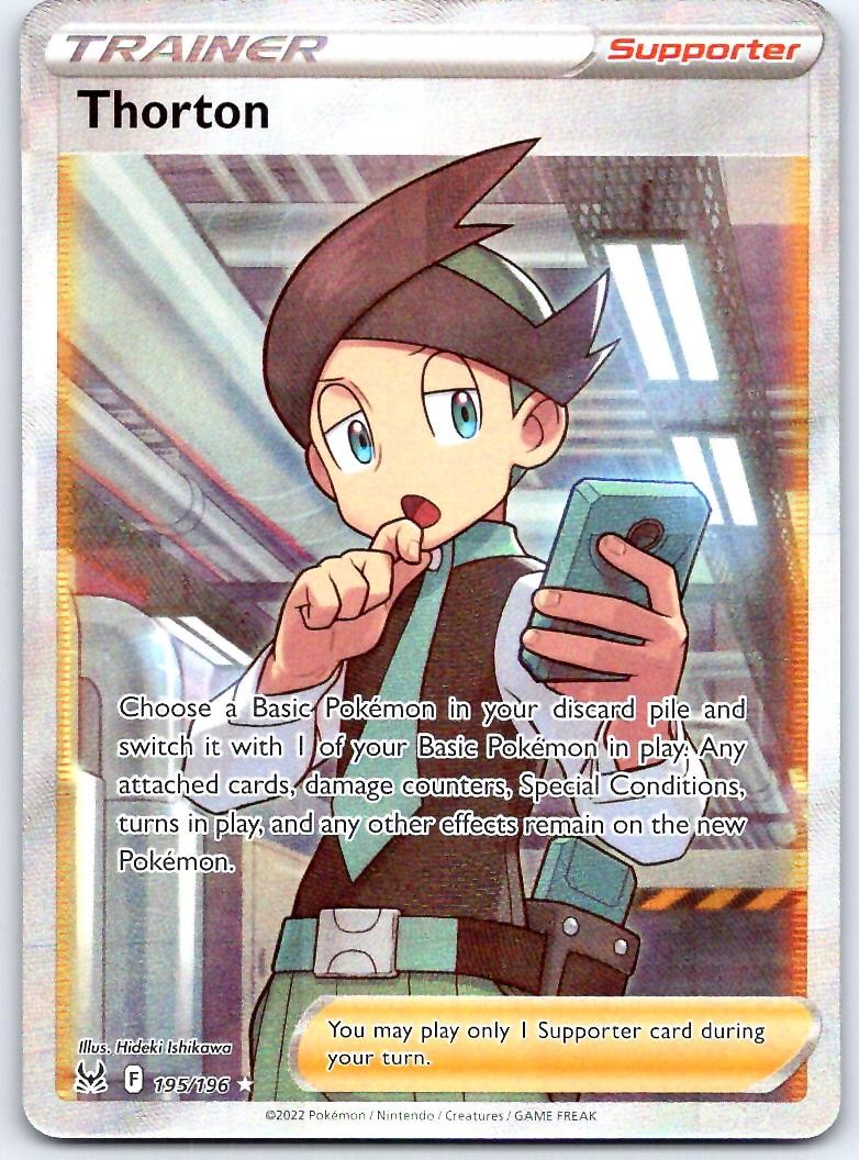 Thorton 195/196 Ultra Rare Lost Origin Pokemon Holo NM/M