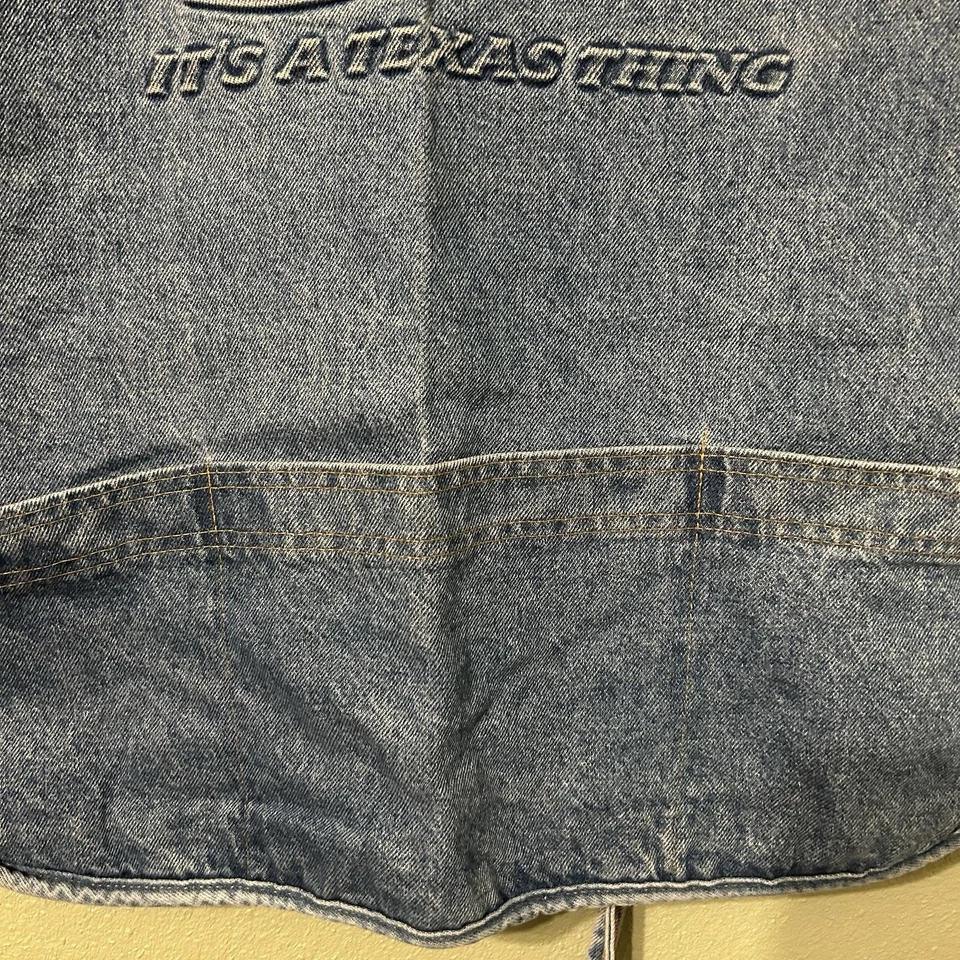 Delantal Denim Vintage Dr Pepper "it's A Texas Thing" Hecho en EE. UU. Años 90 Foto 4 de 4