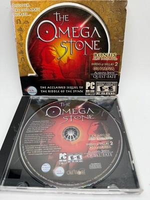 The Omega Stone PC Game DVD ROM Sequel To Riddle Of The Spinx Vintage Y2K