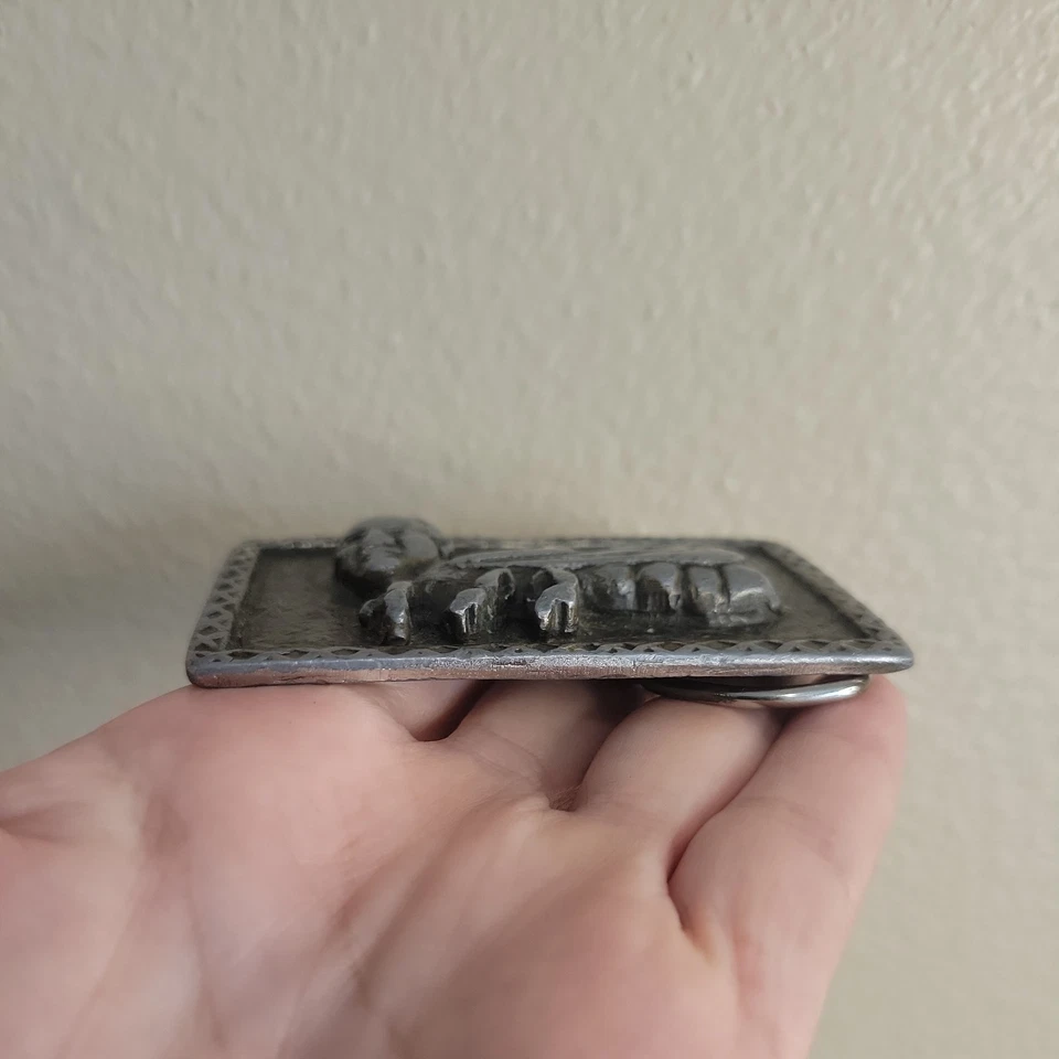 Rare Vintage Brass Belt Buckle Beeman Buckle Brand Pre-owned - Image 4 of 4