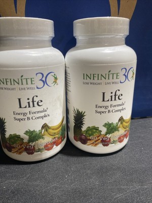 Infinite 30 Life Energy Formula Super B Complex 60 Veg Capsules Exp 2/28