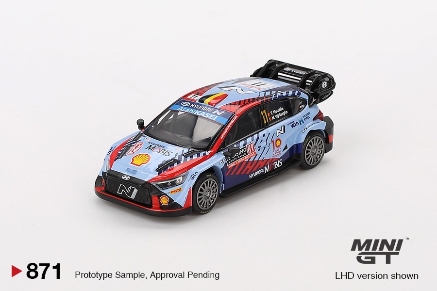 HYUNDAI i20 N Rally1 ミニカー 優勝記念 1/500 未使用 Mini GT 1:64 Hyundai i20 N Rally1 Hybrid #11 2024 Rallye