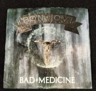 BON JOVI BAD MEDICINE SINGLE 45 RPM VINYL 1988 ROCK VERTIGO RECORDS 7'' SINGLE