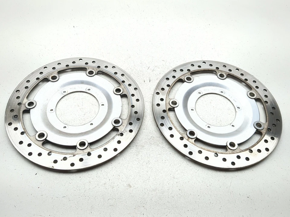04-08 Honda VTX1800R VTX 1800 Front Disc Brake Rotors Set - Image 4 of 4