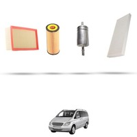 Hoffcar Wartungskit - 4 Filter FüR Mercedes Viano (639) 3.7 170KW Ab 2004
