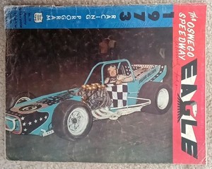 1973 The Oswego Speedway Eagle Vintage Jimmy Shampine Autograph