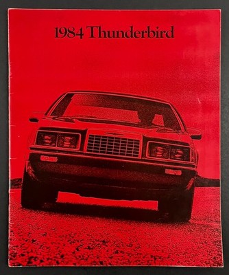 1984 Ford Thunderbird Elan Fila Turbo Vintage Car Showroom Dealer Catalog Book