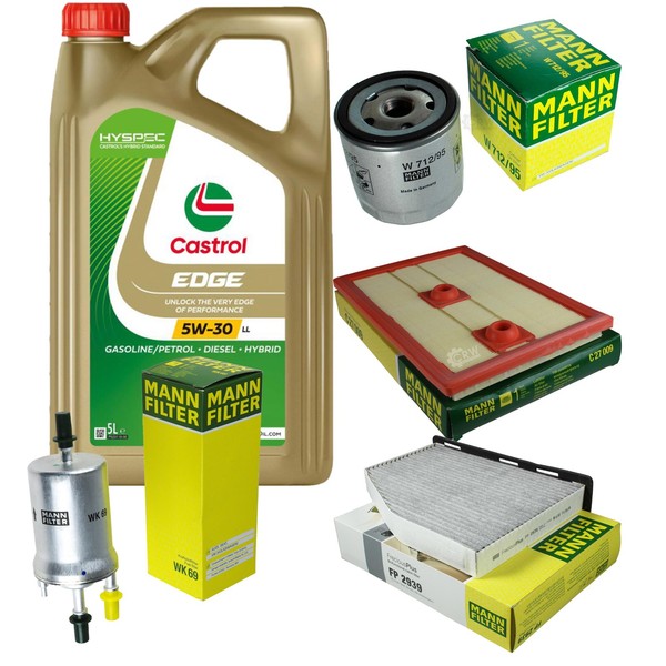 Inspektionspaket 5L Castrol Titanium 5W-30 FüR VW Caddy IV Kombi 1.4 TSI 1.2-image