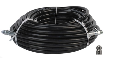 #ad Schieffer 3 8quot; x 100#x27; 4000 PSI Thermoplastic Sewer Jetter Hose amp; 6.5 Nozzle $220.99