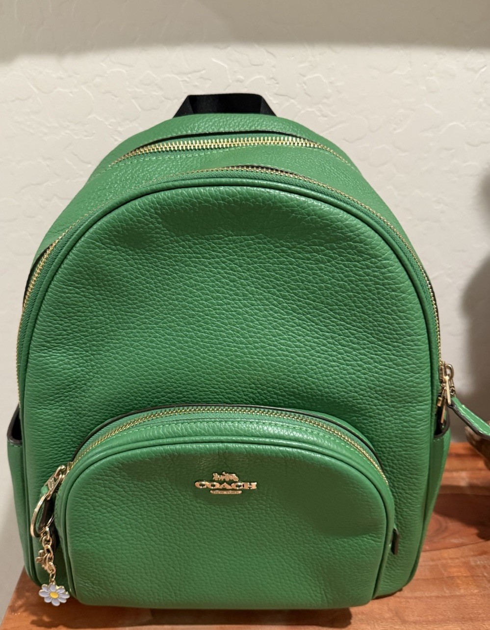 COACH Kelly Green Leather Court Backpack for Women