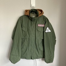 Palace Skateboards P65 Jacket Medium Green Cotton Nylon Without Vest Military