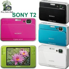 SONY Cyber Shot DSC-T2 Digital Camera 8.1MP 3x Optical Zoom Auto Focus 3 in