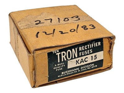 Bussmann KAC-15 600 VAC 15 A Current-Limiting Fast-Acting Rectifier Fuses