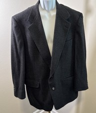 Southampton 100 Camel Hair Men  s USA Sport Jacket Blazer Dark Charcoal Gray 44R