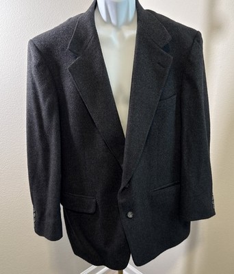 Southampton 100% Camel Hair Men s USA Sport Jacket Blazer Dark Charcoal Gray 44R