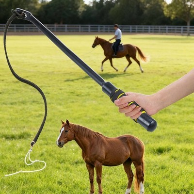 Pferdetrainingspeitsche Mehrzweck Hundetrainingspeitsche Doppelnutzung für Weide,