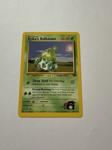 Pokemon Gym Challenge Erika's Bulbasaur 39 2000