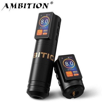 Ambition Ninja Max+ Wireless Tattoo Pen Maschine Upgrade Dual Button 2000mAh