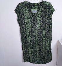 Anthropologie Rachel Green Snake Print Oversized Tunic Dress Snakeskin Small