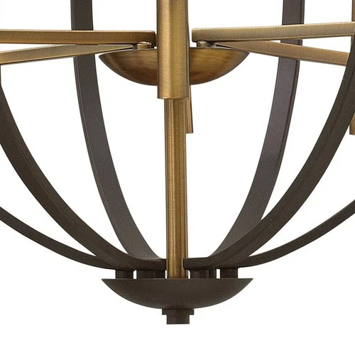 Hinkley Euclid 22 1/4" Wide Spanish Bronze 6-Light Pendant - Picture 6 of 7