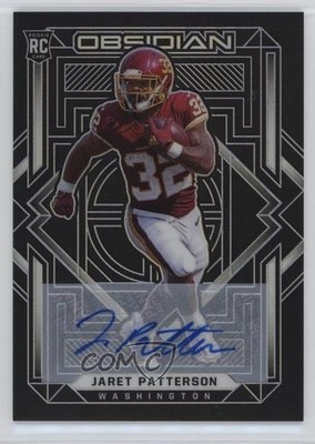 2021 Panini Obsidian Rookies Auto /199 Jaret Patterson #198 Rookie Auto RC 4f5