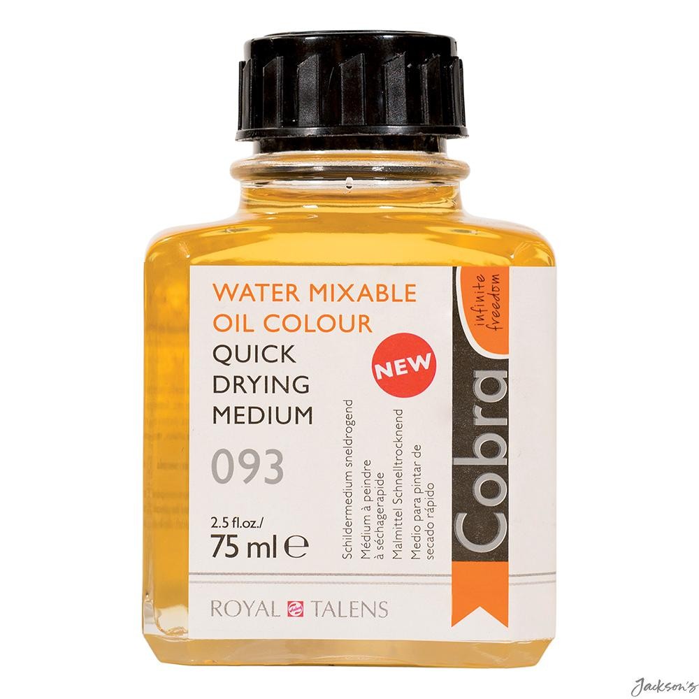 Royal Talens Cobra Quick Drying Medium Vegetable Oil 75ml For Water Mixable Oils