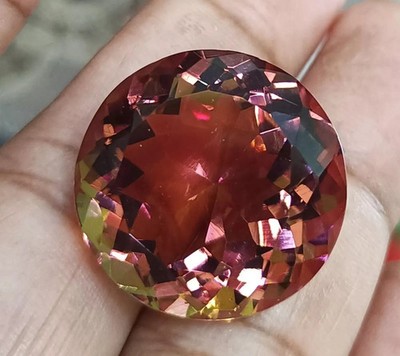 100+ CT Flawless Zultanite 7 Color Change Round Cut Certified Loose Gemstone