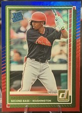 Washington 2025 Panini Donruss Darren Baker #43 Red and Blue (RC)