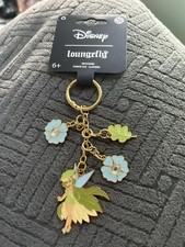 Loungefly Disney Tinker Bell Multi-Charm Keychain New