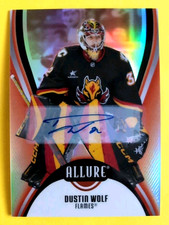 DUSTIN WOLF RED RAINBOW AUTO 2025-26 ALLURE HOCKEY AUTOGRAPH #73 FLAMES 