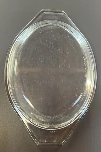 Pyrex LID ONLY #943 C34 FOR Oval Casserole VTG Clear Replacement