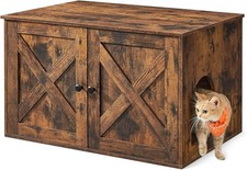 Cat Litter Box Enclosure, Litter Box Furniture Hidden with