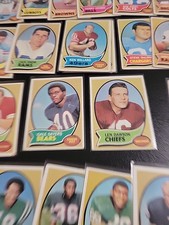 1970 Topps Football Card - 62 Card Lot - W/ Gale Sayers and Len Dawson