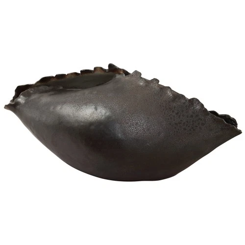 Uttermost 18152 Blossom 17"W Ceramic Vase - Bronzed Metallic - Picture 3 of 5